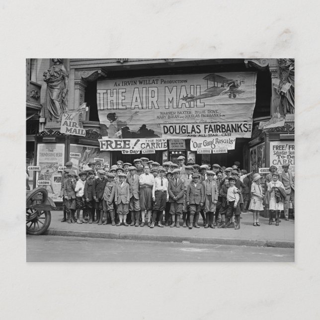 Cartão Postal Crianças nos Filmes, 1925 (Frente)