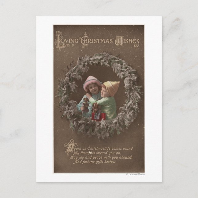 Cartão Postal Crianças Pequenas Embarcando (Frente)