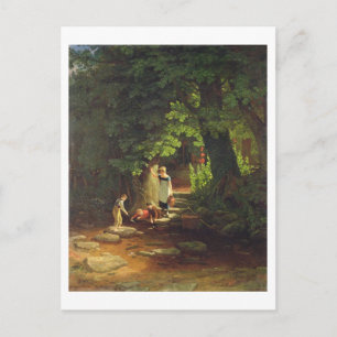 Cartão Postal Crianças por Brook, c.1822 (óleo no painel)