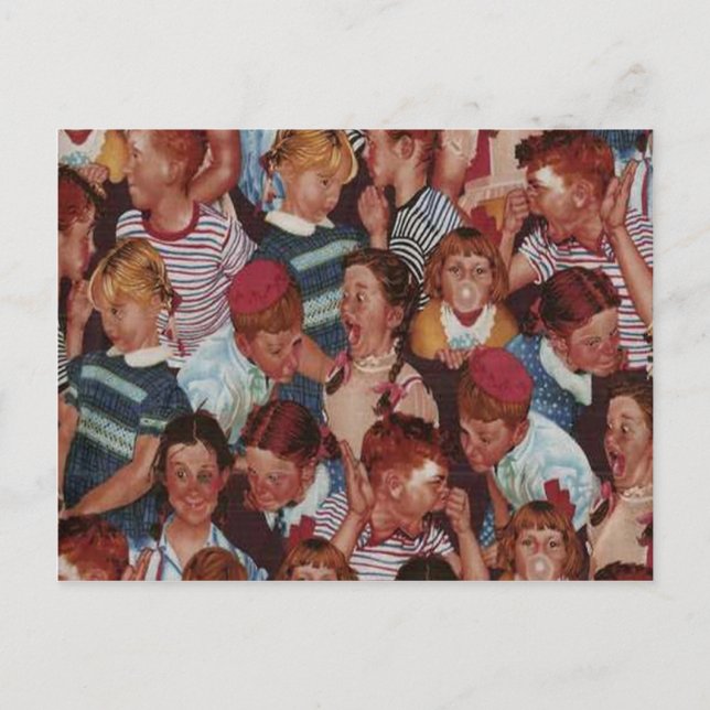 Cartão Postal Crianças Retro (Frente)
