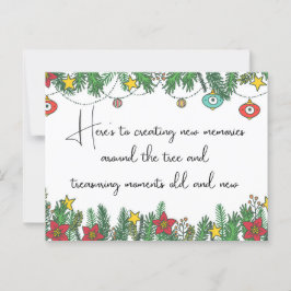 Cartão Postal Criando Memórias em Torno da Árvore