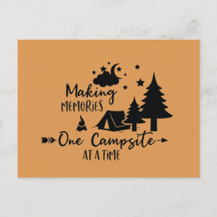 Cartão Postal Criando Memórias um Acampamento de C