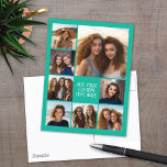 Cartão Postal Criar uma Colagem de Fotos Personalizada com 8 Fot<br><div class="desc">Use sua foto ou fotos favoritas para fazer um espetáculo divertido para compartilhar com amigos. Um design minimalista com apenas instantâneos e um bloco de texto.</div>