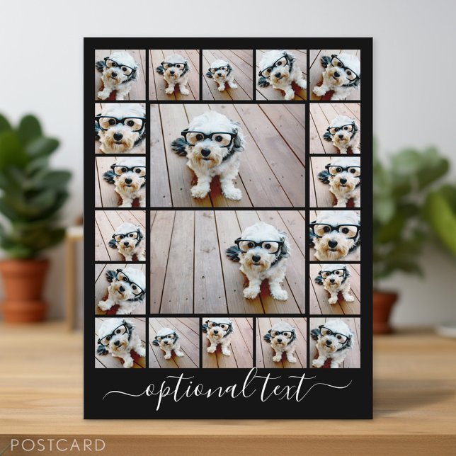 Cartão Postal Criar uma coleção de fotos personalizada - 20 foto (Personalized Photo Postcard)