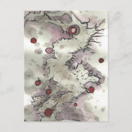 Cartão Postal Criatura 003 do Cachorro de Morango