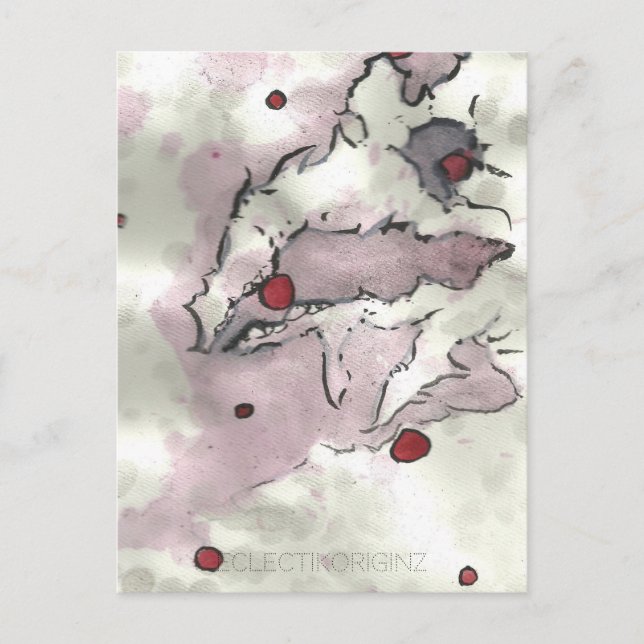 Cartão Postal Criatura 010 do Cachorro de Morango (Frente)