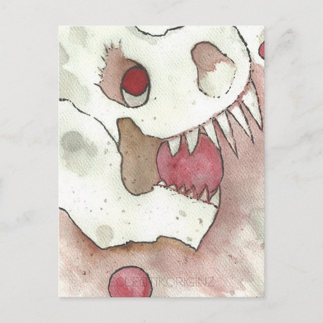 Cartão Postal Criatura de Chá de Cranberry Bog 04 (Frente)