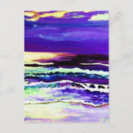 Cartão Postal "Cricket Night Sea" CricketDiane Ocean Art