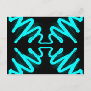Cartão Postal CricketDiane Art & Design Neon Turquoise