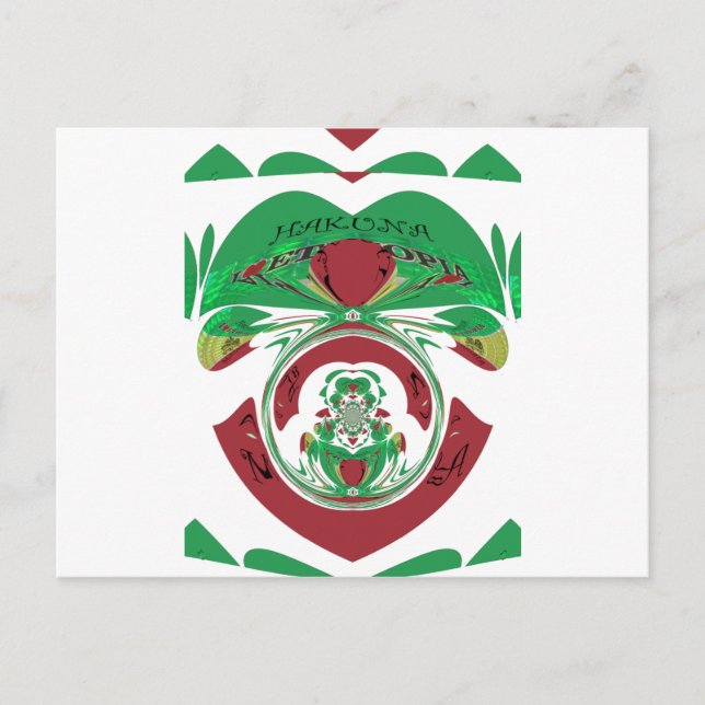 Cartão Postal Crie o seu. Eu amo a bela Etiópia. (Frente)