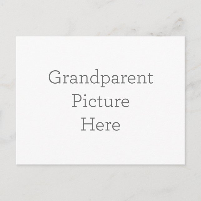 Cartão Postal Crie o seu próprio Cartão-Postal para Imagens Avós (Frente)