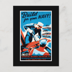 Cartão Postal Crie Para O Seu Marinho