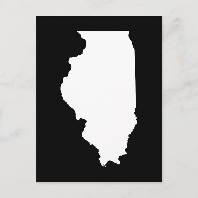 Cartão Postal Crie Seu Próprio Anúncio de Mudança em Illinois (Frente)