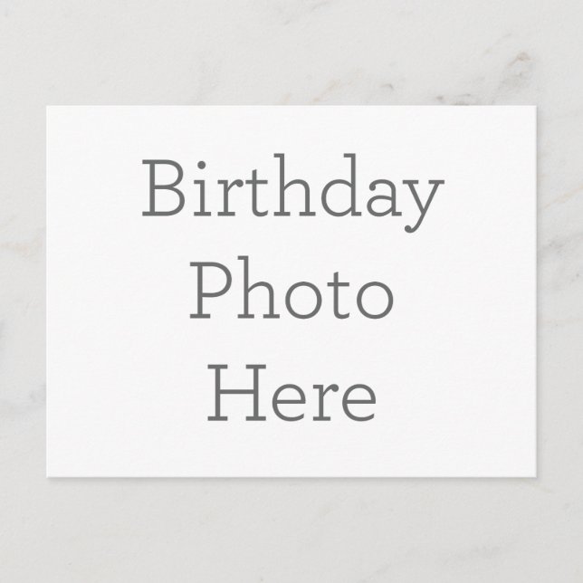 Cartão Postal Crie seu próprio Cartão-postal de aniversário (Frente)