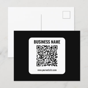 Cartão Postal Crie Seu Próprio Código QR   Transparente