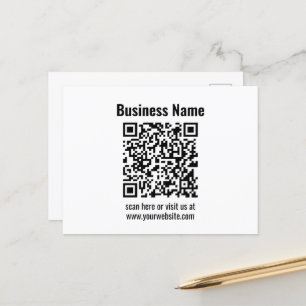 Cartão Postal Crie seu próprio código QR   Transportador