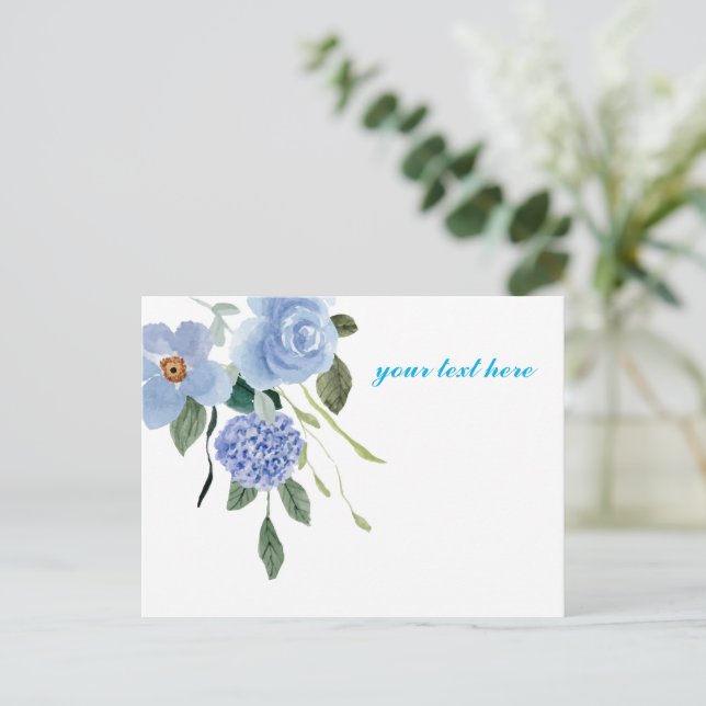Cartão Postal Crie seu próprio design personalizado (Em pé/Frente)
