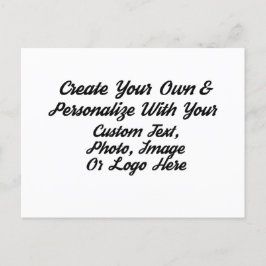 Cartão Postal Crie Seu Próprio Design Personalizado de Save The 