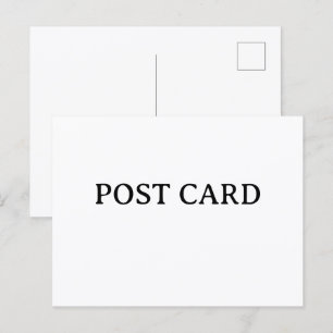 Cartão Postal Crie Seu Próprio Design Simples Personalizado
