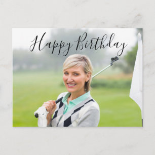 Cartão Postal Crie seu próprio Feliz Aniversário para golfista 