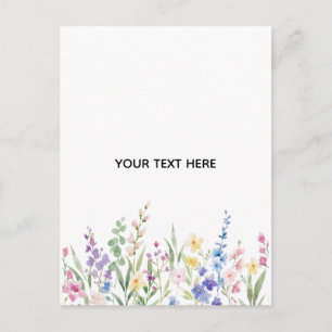 Cartão Postal Crie Seu Próprio Floral