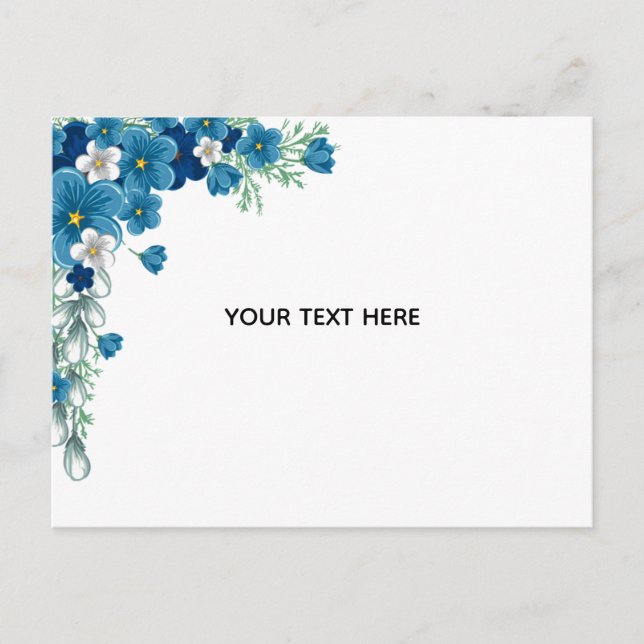 Cartão Postal Crie Seu Próprio Floral (Frente)