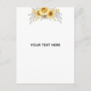 Cartão Postal Crie Seu Próprio Floral