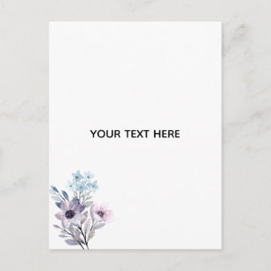 Cartão Postal Crie Seu Próprio Floral 