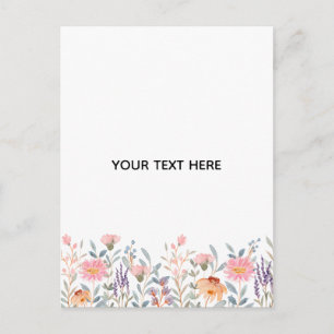 Cartão Postal Crie Seu Próprio Floral