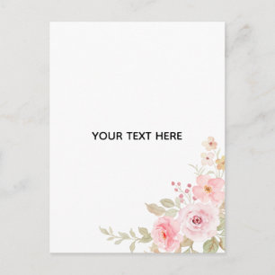 Cartão Postal Crie Seu Próprio Floral 