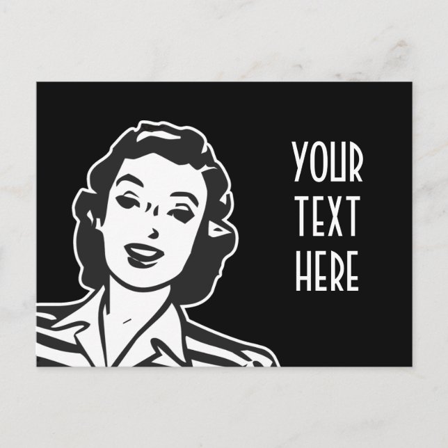 CARTÃO POSTAL CRIE SEUS PRÓPRIOS PRESENTES DE MULHERES SORRIDAS  (Frente)