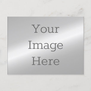 Cartão Postal Crie sua prata metálica falsa
