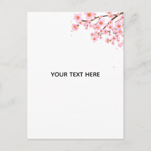 Cartão Postal Crie Sua Própria Borda Floral Colorida