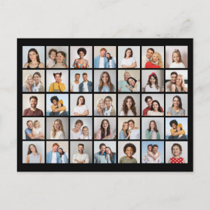 Cartão Postal Crie Sua Própria Colagem de 35 Fotos