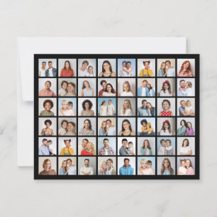 Cartão Postal Crie Sua Própria Colagem de 48 Fotos