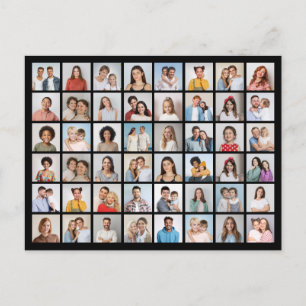 Cartão Postal Crie Sua Própria Colagem de 48 Fotos
