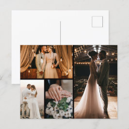 Cartão Postal Crie Sua Própria Colagem de 4 Fotos