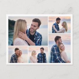 Cartão Postal Crie Sua Própria Colagem de 5 Fotos