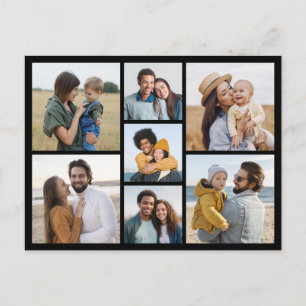 Cartão Postal Crie Sua Própria Colagem de 7 Fotos