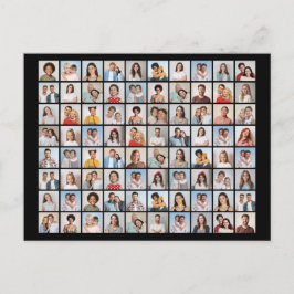 Cartão Postal Crie Sua Própria Colagem de 80 Fotos