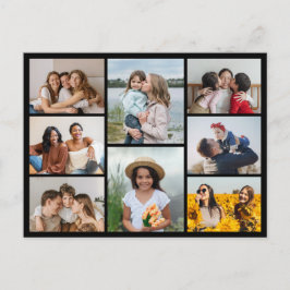 Cartão Postal Crie Sua Própria Colagem de 8 Fotos