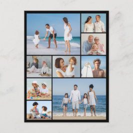 Cartão Postal Crie Sua Própria Colagem de 9 Fotos