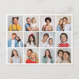 Cartão Postal Crie Sua Própria Colagem De Fotos 12