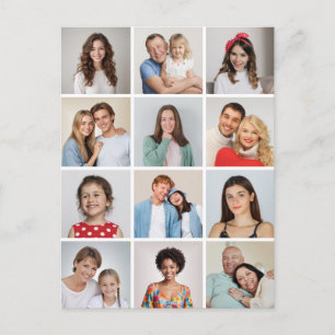 Cartão Postal Crie Sua Própria Colagem De Fotos 12