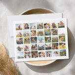 Cartão Postal Crie sua própria colagem de fotos personalizada 35<br><div class="desc">Crie seus cartões postais personalizados de colagem de fotos com 35 fotos favoritas.</div>