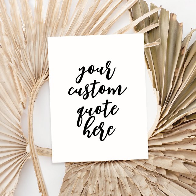 Cartão Postal Crie sua própria cotação (Criador carregado)