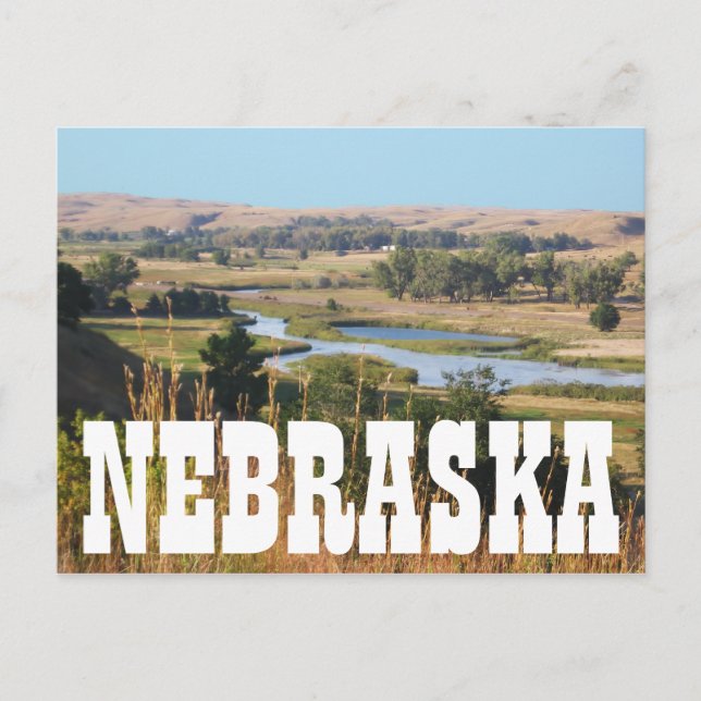 Cartão Postal Crie sua própria foto do Nebraska (Frente)