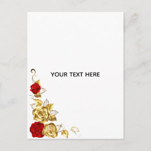 Cartão Postal Crie Sua Própria Rosa Azul Elegante