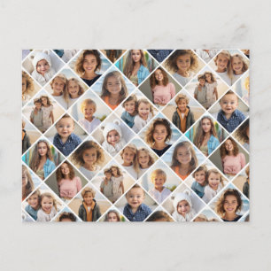 Cartão Postal Crie uma Colagem de Fotos Personalizada com 12 Fot