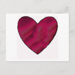 Cartão Postal Crimson Love Heart